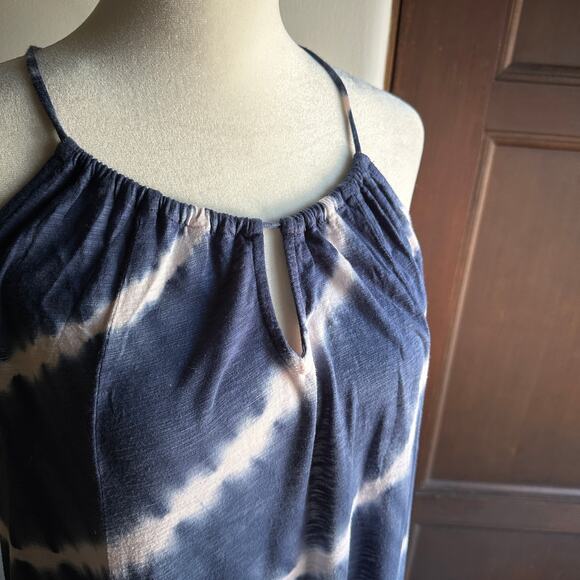 VELVET by Graham & Spencer | Lightweight Blue Tie Dye Maxi Dress | Size Medium - Picture 4 of 7
